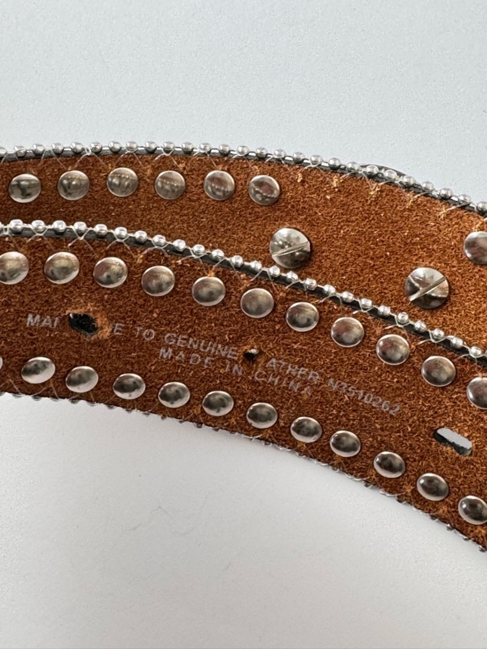 Blazin Roxx Western Star Belt Silver Rhinestone Crystal Snake Scallop Large NWOT - Picture 4 of 11